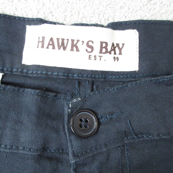 HAWKS BAY Mens Chino Shorts Size 40 Dark Blue Flex Cotton Stretch Casual - Picture 9 of 13
